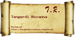 Tengerdi Rozanna névjegykártya